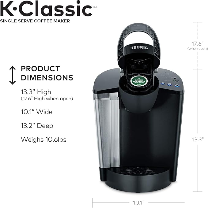Keurig K-Classic Single-Serve K-Cup Pod Coffee Maker - K50 - Black