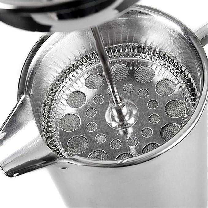 Coffee Carafe Stainless Steel French Press Coffee Maker Double Wall Coffee Percolator Pot Large Capacity Manual Espresso Coffee Maker Machine Convenient(800ml)