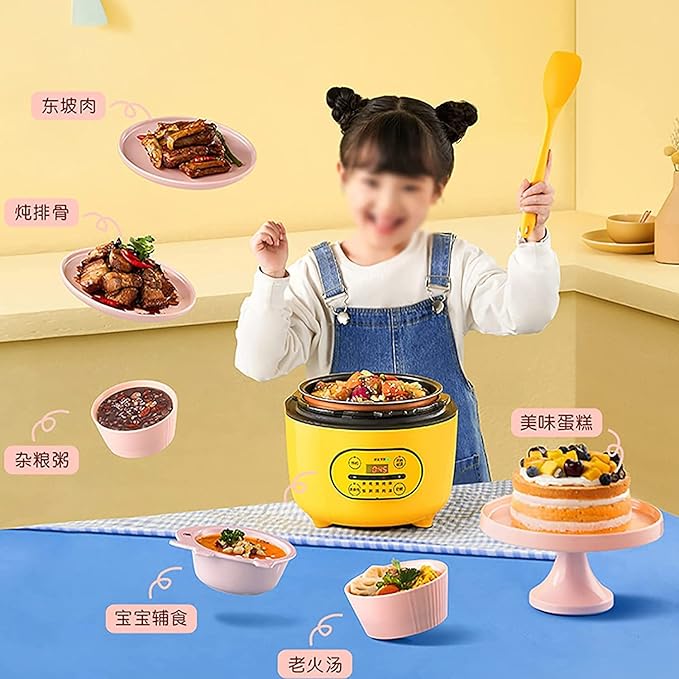Rice Cooker 5-Layer Gathering Energy Non-Stick Inner24H Reservation Rice Cooker for Family Dormitoryfor 1-3 People