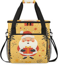 Abstract Santa Claus Coffee Maker Carrying Bag Modern Santa Claus Travel Storage Bag Compatible with K-Mini or K-Mini Plus Single Serve Coffee Brewer Carrying Case with Pockets &amp Shoulder Strap