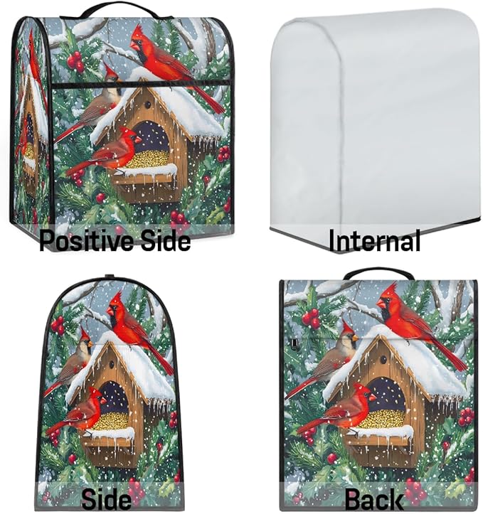 cfpolar Kitchen Aid Mixer Cover Compatible with 6-8 Quarts Autumn Bird Castle Stand Mixer Cover Kitchen Aid Mixers Accessories Appliance Organizer Bag Dust Covers with Zipper Pocket
