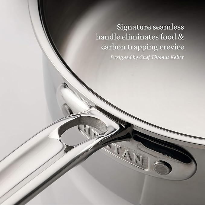 Hestan ProBond Luxe 5-Piece Professional Clad Stainless Steel Cookware Set