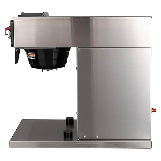 BUNN 12950.0360 12 Cup CWTF15-TC Automatic Commercial Thermal Coffee Brewer Black/Stainless (120V)