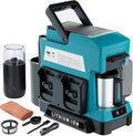 Cordless Coffee Maker for Makita 18V Battery 3 Brewing Options Drip Coffee Maker with Coffee Grinder Portable Single Serve Coffee Makers for Camping Travel and Jobsite. (Tool Only)