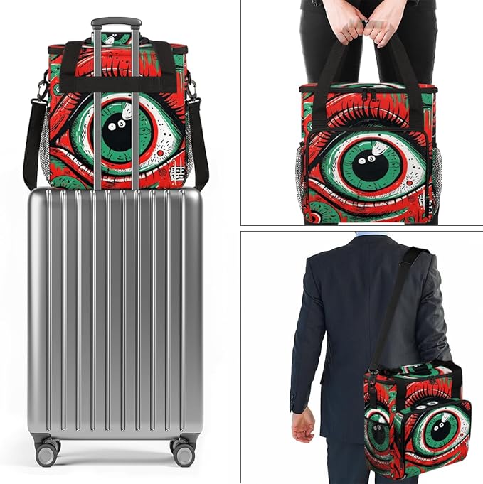 Ethnic Eyes Coffee Maker Carrying Bag Portable Travel Storage Tote Bag Compatible with K-Mini or K-Mini Plus Single Serve Coffee Brewer Carrying Case with Multiple Pockets &amp Shoulder Strap