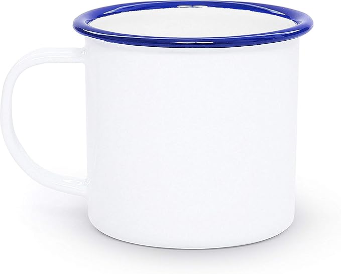 Enamelware Starter Set 16 piece Vintage White/Blue