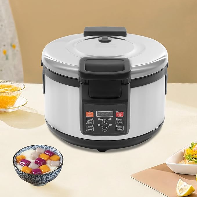 Commercial Boba Maker Machine 4.2 Gal Boba Cooker 2200W Pearl Maker with Time Setting Pearl Cooker Food Warmer for Home Restaurants Canteens