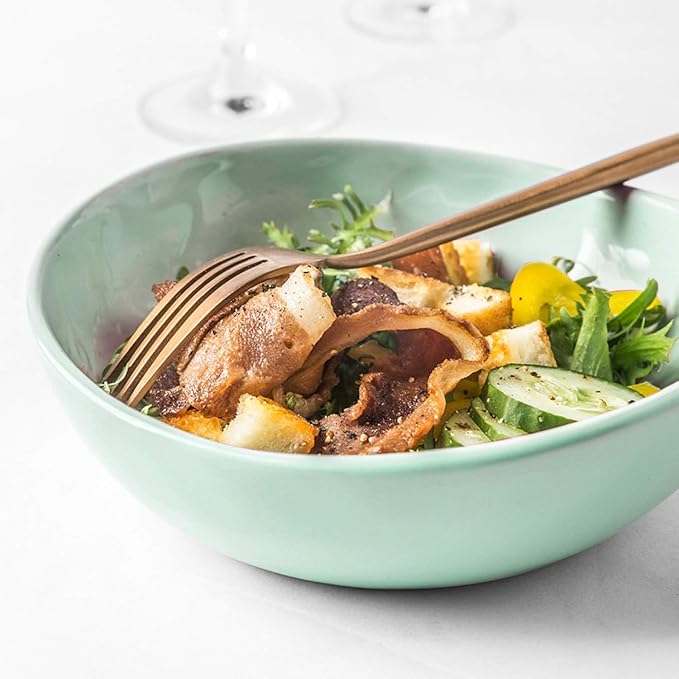 Dinnerware Set Dinnerware Sets Cereals Bowls And Steak Plates Sets | 30 Pieces Light Green Ceramics Dinner Combination Set For Wedding