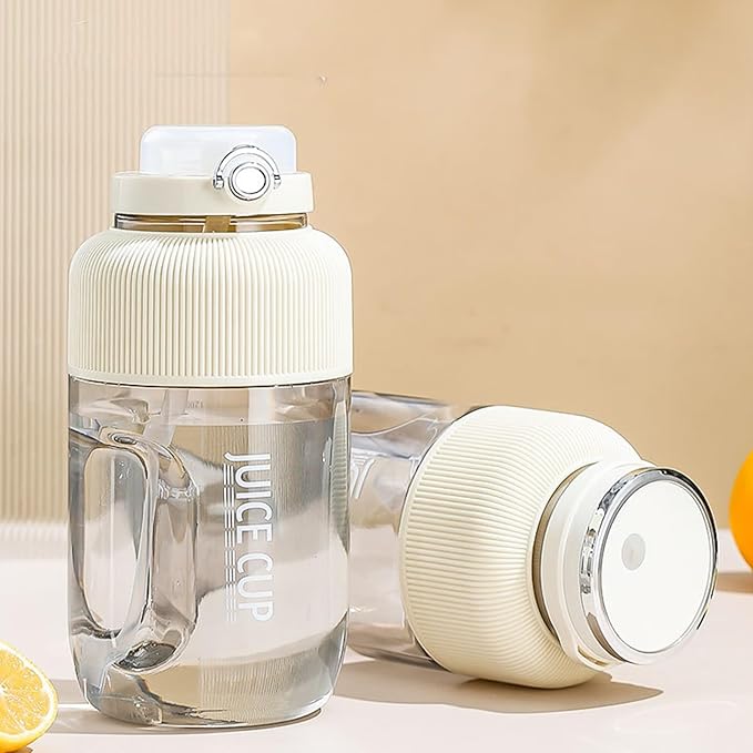 Pilipane Mini Juicer Cup Portable Rechargeable Cordless Juicer Blender 1.2L Multifunctional Blender Cup with Stainless Steel Blades for Travel Camping Gym Office