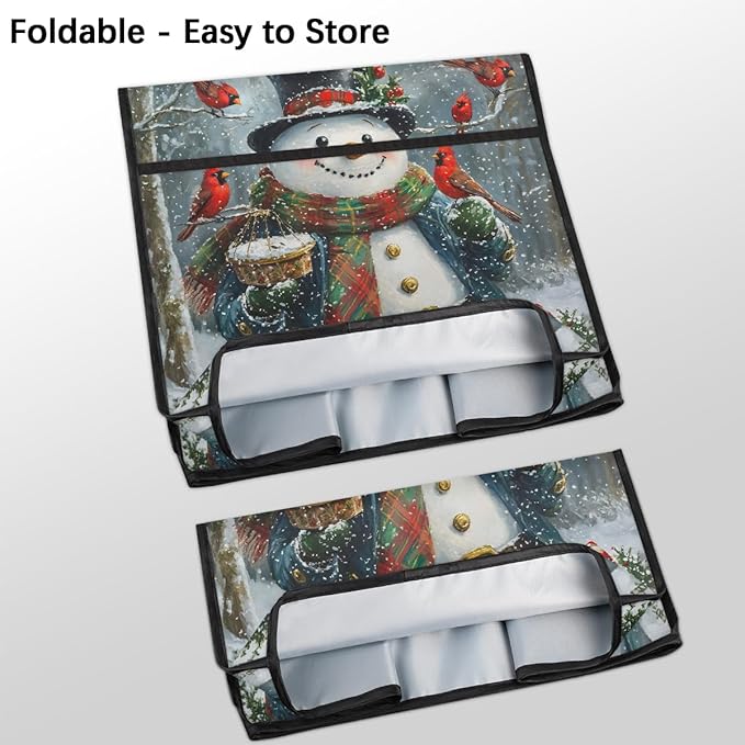 cfpolar Kitchen Aid Mixer Cover Compatible with 6-8 Quarts Snowman Cardinal Xmas Stand Mixer Cover Kitchen Aid Mixers Accessories Appliance Organizer Bag Dust Covers with Zipper Pocket