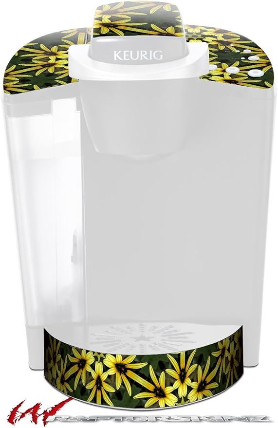 Decal Style Vinyl Skin compatible with Keurig K40 Elite Coffee Makers Daisy Yellow (COFFEE MAKER NOT INCLUDED)