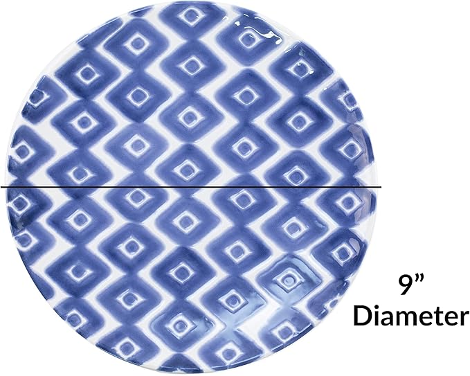 VIETRI Viva Santorini Collection Italian Dinnerware Sets (Salad Plates Set of 4)