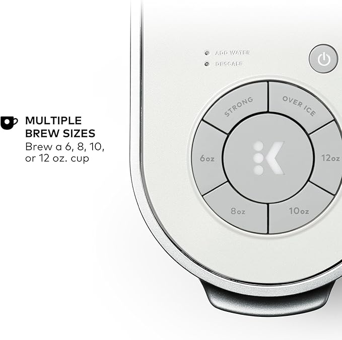 Keurig K-Supreme Single Serve K-Cup Pod Coffee Maker MultiStream Technology 4 Brew Sizes 66oz Dual-Position Removable Reservoir White