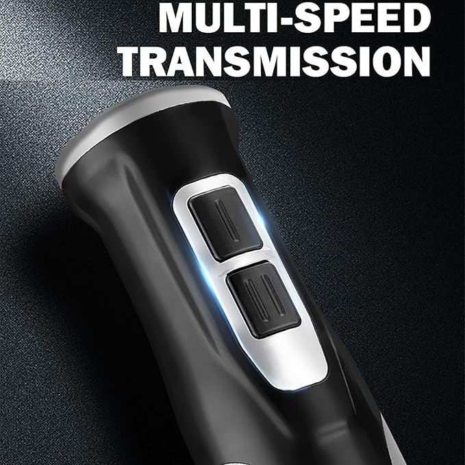 Powerful Hand Blender Handheld Immersion Blender Kit with Immersion Chopper Beaker and Whisk Precise Speed Control and 304 Stainless Steel Bar for Making Purees Soups Smoothies