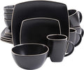 Gibson Soho Lounge Dinnerware Set Service for 4 (16pcs) Matte Black