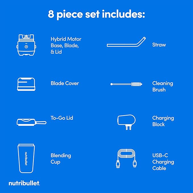 nutribullet Flip Portable Blender with Insulated Cup Cordless Brushed Stainless NBPB50350SS