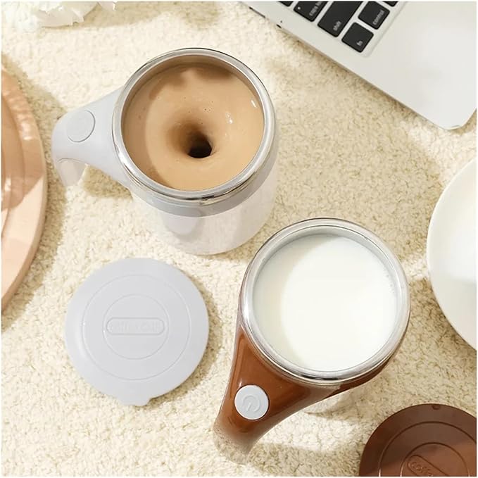 Automatic Mixing Cup Portable Automatic Stirring Cup Mug Rechargeable Coffee Electric Stirring Stainless Steel Magnetic Rotating Blender Stirring CupElectric Stirring Mug(Coffee)