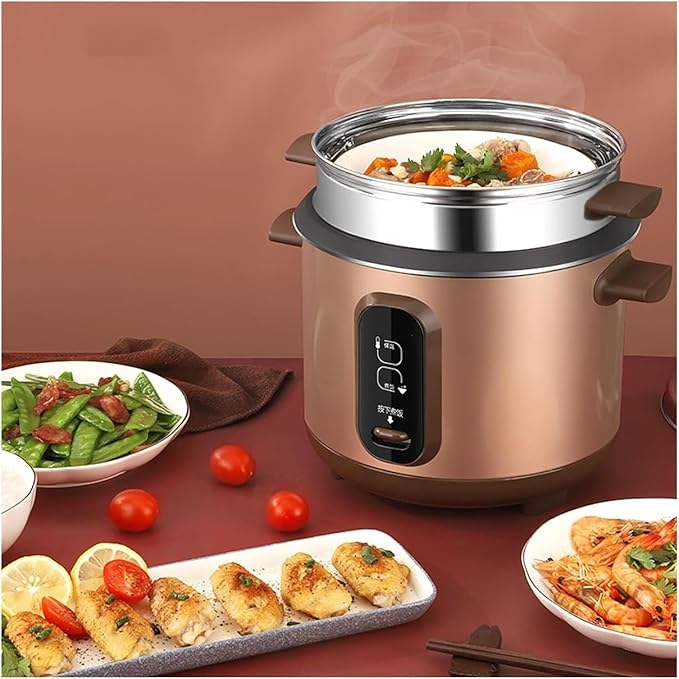 Mini Rice Cooker Commercial Rice Cooker 2L Large-Capacity Multi-Functional Non-Stick Rice Cooker/Porridge Hot Pot Soup