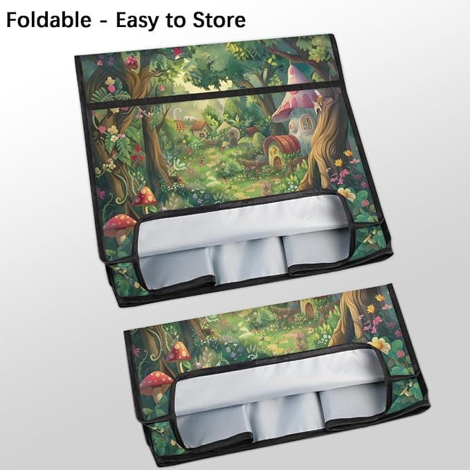 Kitchen Aid Mixer Cover Forest Castle Tree Stand Mixer Cover Compatible with 6-8 Quarts Stand Mixers Dust Covers with Zipper Pocket Foldable Washable Kitchen Aid Organizer Bag