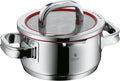 WMF 1.4L Stainless Steel Cooking Pot 16cm Silver Brushed Finish Includes Lid Suitable for All Stove Tops Dishwasher Safe