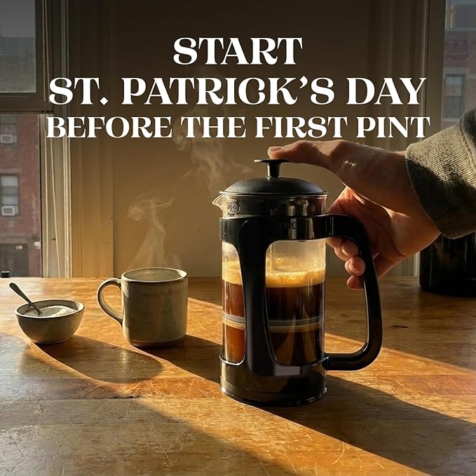 ESPRO P3 French Press Coffee Maker – Patented Double Micro-Filter for Grit-Free Brew Heat Resistant thicker Borosilicate Glass Coffee press – (18 oz)