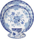 Bone China Dinnerware Sets Service for 6Delicate afternoon tea Dinnerware SetSteak Dinner Plates Dish Set Includes coffee cupIntegrates the natureHand drawn flowers birds and flowers