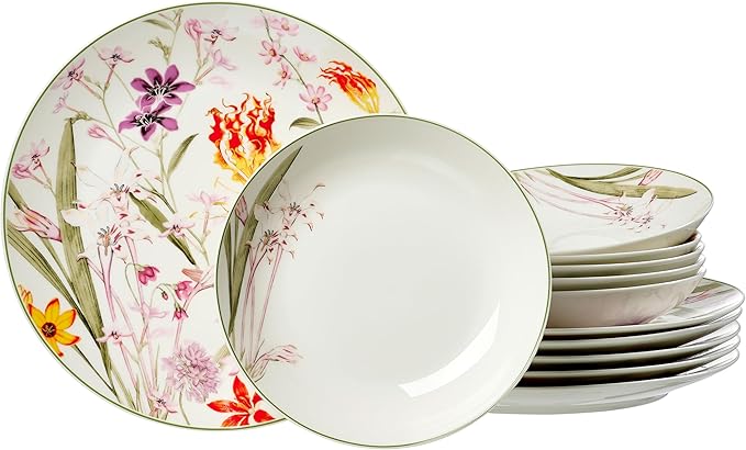 Ritzenhoff &amp Breker Flora 12-Piece Porcelain Dinner Set