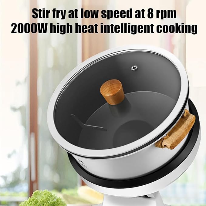 8L Full Automatic Cooking Machine Multi-function Non-stick Pan Stir-fry Machine Cooker Touch Panel Cooker Robot