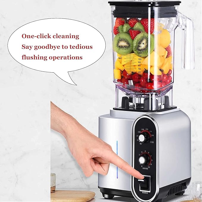 Commercial Smoothie Maker Large Capacity 2200W High Power Blender Commercial Blender High Speed 6 Blade Milkshake Maker