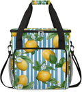 Stripes Lemon Coffee Maker Carrying Bag for Keurig K-Mini or K-Mini Plus Storage Portable Coffee Maker Travel Bag