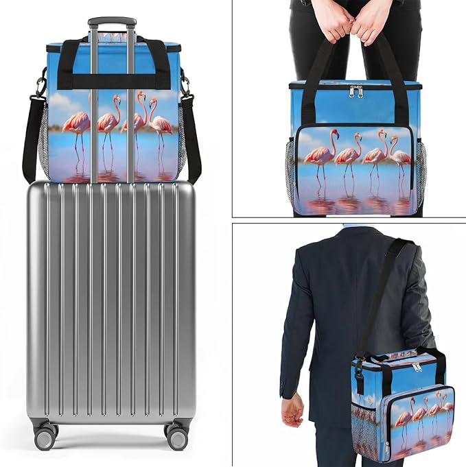Love Flamingo Coffee Maker Travel Bag for K-Mini or K-Mini Plus Single Serve Coffee Brewer Portable Storage Tote Case for Tarvel