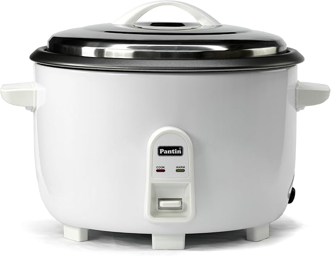 Pantin Commercial Electric Rice Cooker – 35 Cups Raw / 70 Cups Cooked Capacity w/Measuring Cup &amp Scoop – High-Efficiency Large Rice Cooker Commercial Rice Cooker for Restaurants Hotels and Cateri