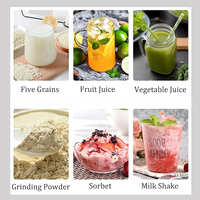 800 W Home and Commercial BlenderProfessional High Speed Countertop BlenderBlender for KitchenLarge CapacityVersatilefor Kitchens Beverage Shops
