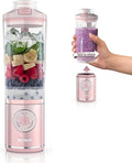 Ninja Blast Max Portable Blender + Twist &amp Go Personal Smoothie Blend Ice Crush 3 Programs Cordless 22 oz removable Vessel Dishwasher Safe Leakproof Pink BC251PK