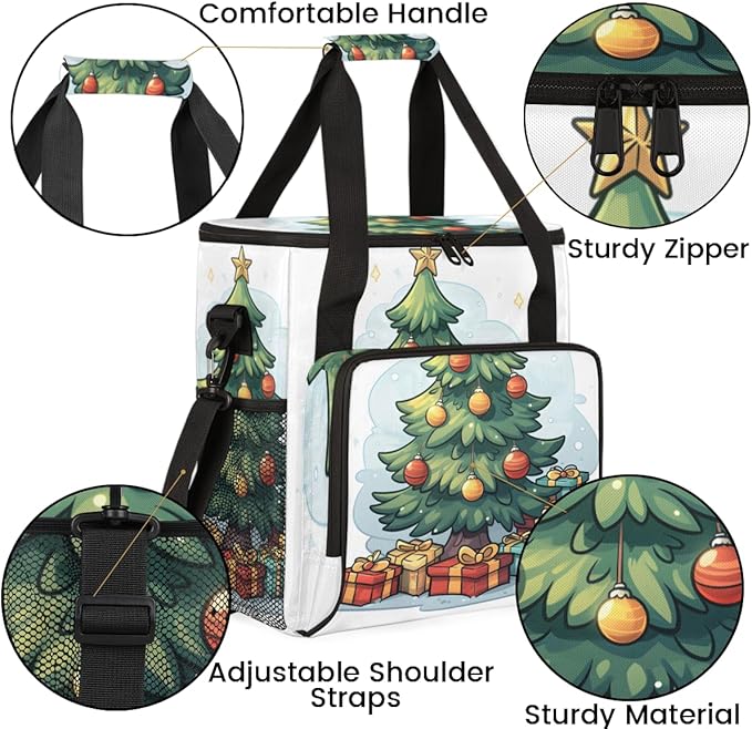 Magic Tree Coffee Maker Carrying Bag Christmas Gift Travel Storage Bag Compatible with K-Mini or K-Mini Plus Single Serve Coffee Brewer Carrying Case with Multiple Pockets &amp Shoulder Strap