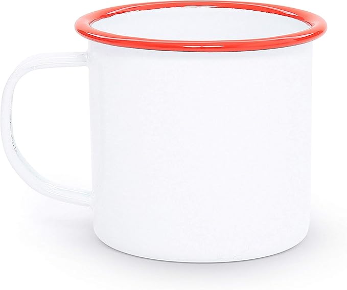 Enamelware Starter Set 16 piece Vintage White/Red