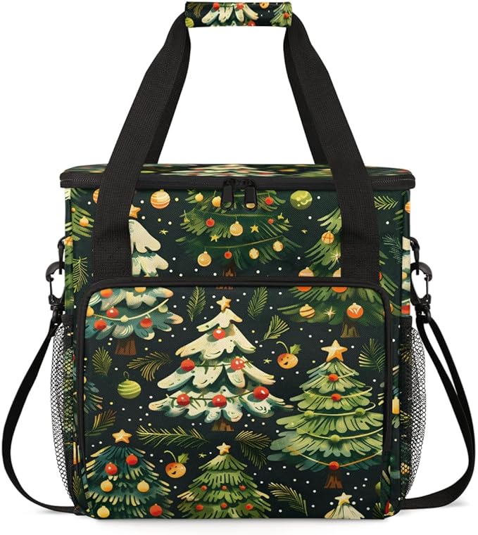 Cartoon Tree Coffee Maker Carrying Bag Bright Tree Travel Storage Bag Compatible with K-Mini or K-Mini Plus Single Serve Coffee Brewer Carrying Case with Multiple Pockets &amp Shoulder Strap