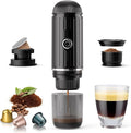 Portable Electric Espresso Coffee Maker for Ground Coffee &amp NS Capsule Fast Self-Heating Technology‌ with USB-C Perfect for RV Hiking Camping Office &amp On-the-Go Lifestyles Christmas Gift f