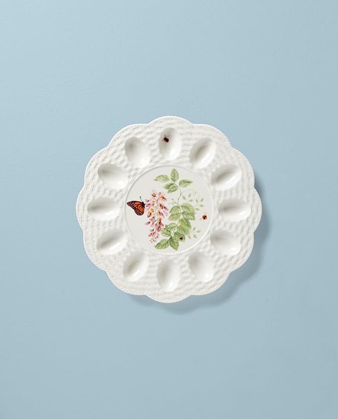 Lenox 893457 Butterfly Meadow Egg Tray Easter Serveware