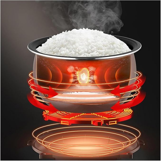 Mini Rice Cooker Commercial Rice Cooker 1.6L Portable Non-Stick Small Rice Cooker Smart Control Multi-Function Cooker With 24 Hour Timer Delay And Keep Warm