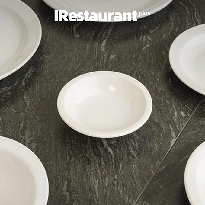 Stoneware Wide Rim Commercial Grade Dinnerware (America White Cup 3.5oz)