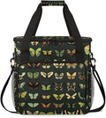 Watercolor Butterfly Coffee Maker Carrying Bag Colorful Butterfly Travel Storage Bag Compatible with K-Mini or K-Mini Plus Single Serve Coffee Brewer Carrying Case with Pockets &amp Shoulder Strap