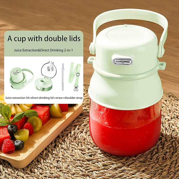 Digital Screen Blenders Cup 600ml Leakproof Portable Juicing Machine with 1500mAh Battery Juices Making Bottle ABS Texture Portable Blender with Digital Display