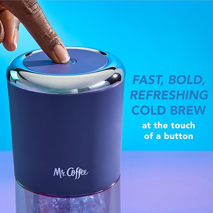 Mr. Coffee® Express Cold Brew Coffee Maker 10-Minute Cold Brew Coffee Machine Indigo