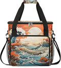 Waves Ocean Sunrise Coffee Maker Carrying Bag for Keurig K-Mini or K-Mini Plus Storage Portable Coffee Maker Travel Bag