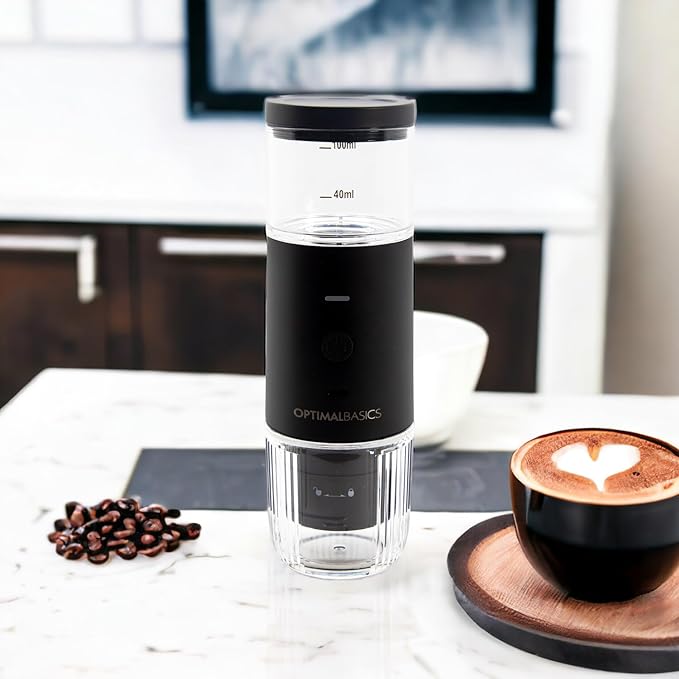 Mini Portable Espresso Coffee Maker USB Rechargeable for Espresso Powder or Capsule
