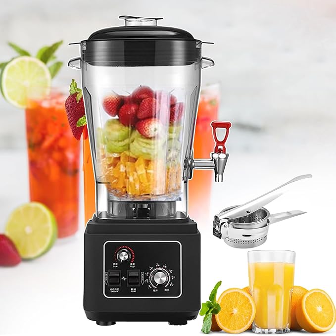 Blender Smoothie Maker Stand Mixer for Shakes Food Processors with Spout Soy Milk Machine Kitchen Drink Machine for Smoothies (15L)