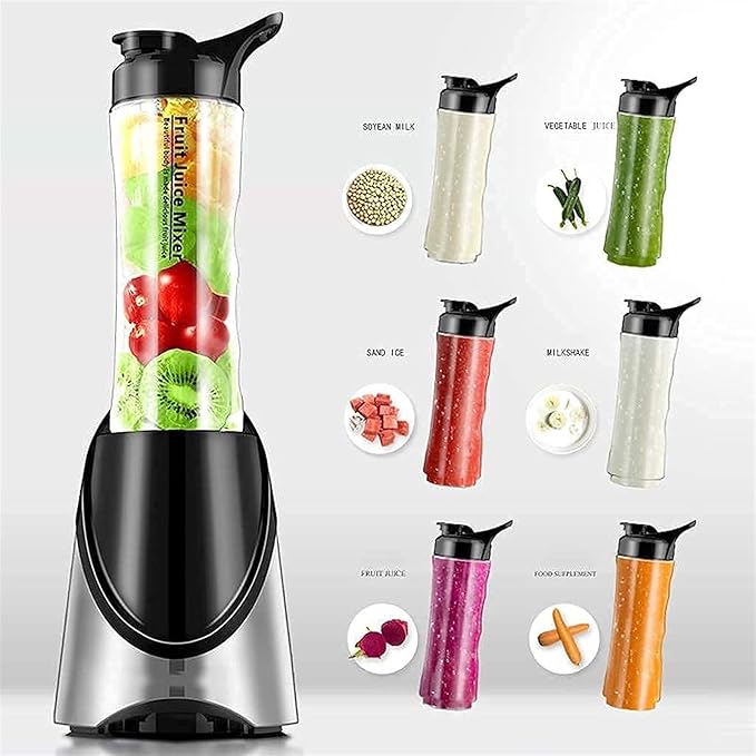 Portable Blender Personal Blender Mini Juicer Cup Rechargeable and Personal Size Blender Smoothies akes600mlFruit Juice Mixer