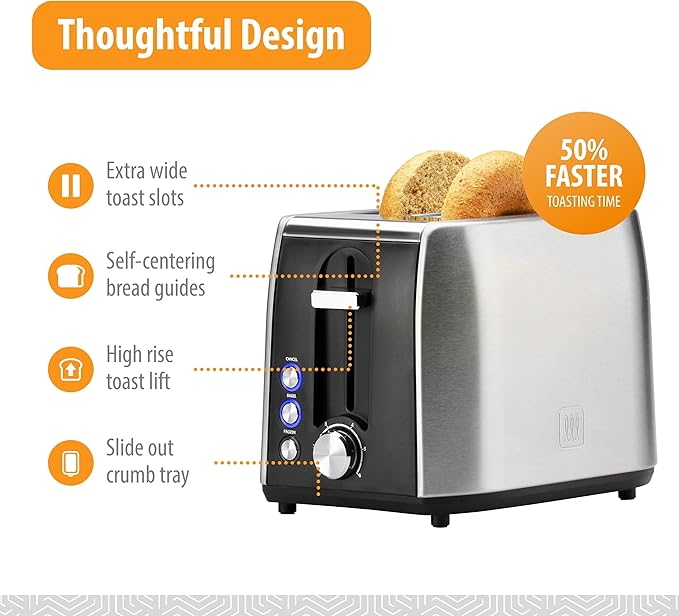 Toastmaster 2-Slice Fast Toaster