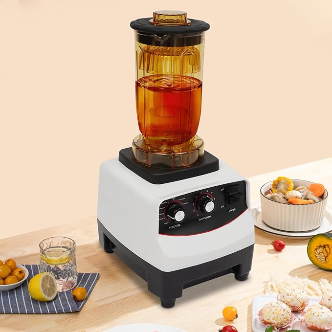 Tea Brewing Machine 1800W Multifunctional Food Blender with 4 Different Cups 10 Gears Adjustable Speed Blending Machine Countertop Smoothie Maker Machine for Home Milk Tea Shop Restaurant
